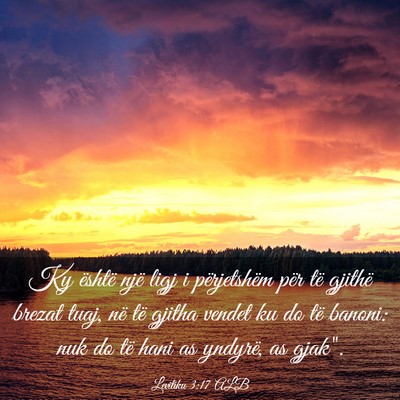 Picture 03 - Levitiku 3:17 ALB - Ky është një ligj i përjetshëm për të - Bible Verse Picture