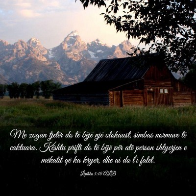 Picture 03 - Levitiku 5:10 ALB - Me zogun tjetër do të bëjë një olokaust, - Bible Verse Picture