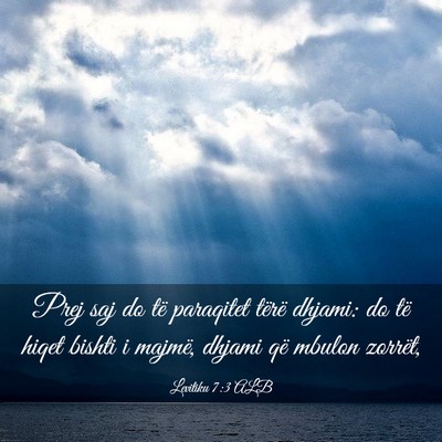 Picture 03 - Levitiku 7:3 ALB - Prej saj do të paraqitet tërë dhjami: do të - Bible Verse Picture