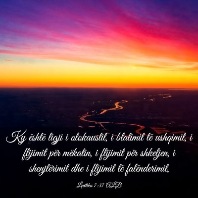 Picture 03 - Levitiku 7:37 ALB - Ky është ligji i olokaustit, i blatimit të - Bible Verse Picture