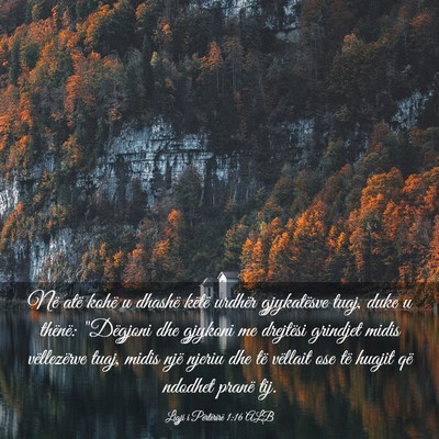 Picture 03 - Ligji i Përtërirë 1:16 ALB - Në atë kohë u dhashë këtë urdhër - Bible Verse Picture
