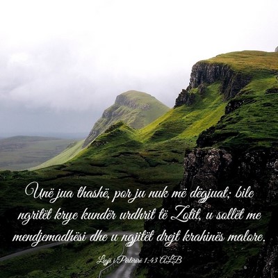 Picture 03 - Ligji i Përtërirë 1:43 ALB - Unë jua thashë, por ju nuk më dëgjuat; bile - Bible Verse Picture