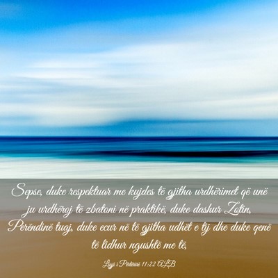 Picture 03 - Ligji i Përtërirë 11:22 ALB - Sepse, duke respektuar me kujdes të gjitha - Bible Verse Picture