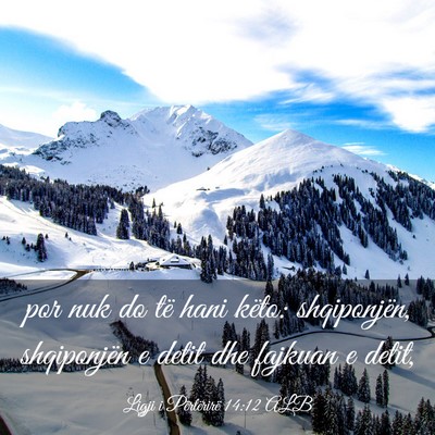 Picture 03 - Ligji i Përtërirë 14:12 ALB - por nuk do të hani këto: shqiponjën, - Bible Verse Picture