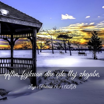 Picture 03 - Ligji i Përtërirë 14:13 ALB - qiftin, fajkuan dhe çdo lloj - Bible Verse Picture