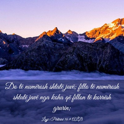 Picture 03 - Ligji i Përtërirë 16:9 ALB - Do të numërosh shtatë javë; fillo të - Bible Verse Picture