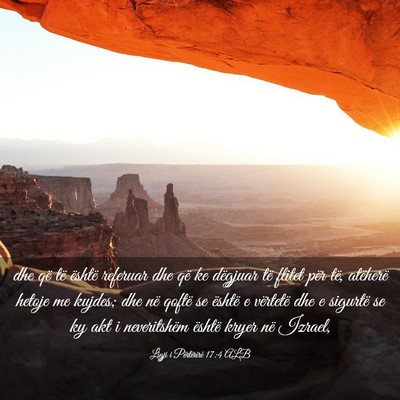 Picture 03 - Ligji i Përtërirë 17:4 ALB - dhe që të është referuar dhe që ke dëgjuar - Bible Verse Picture