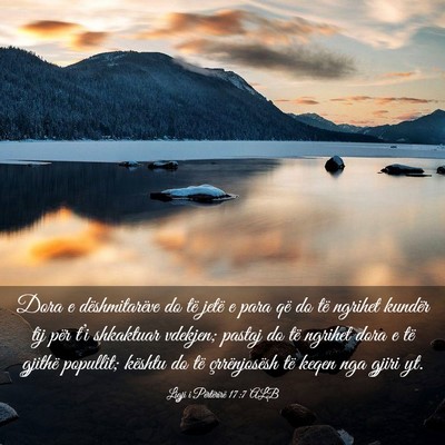 Picture 03 - Ligji i Përtërirë 17:7 ALB - Dora e dëshmitarëve do të jetë e para që do - Bible Verse Picture