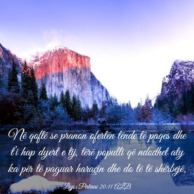 Picture 03 - Ligji i Përtërirë 20:11 ALB - Në qoftë se pranon ofertën tënde të paqes - Bible Verse Picture