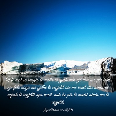 Picture 03 - Ligji i Përtërirë 22:6 ALB - Në rast se rrugës të rastis të gjesh mbi një - Bible Verse Picture