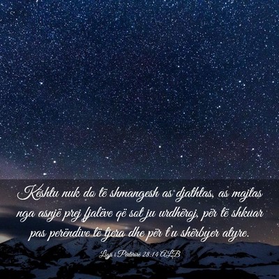 Picture 03 - Ligji i Përtërirë 28:14 ALB - Kështu nuk do të shmangesh as djathtas, as - Bible Verse Picture