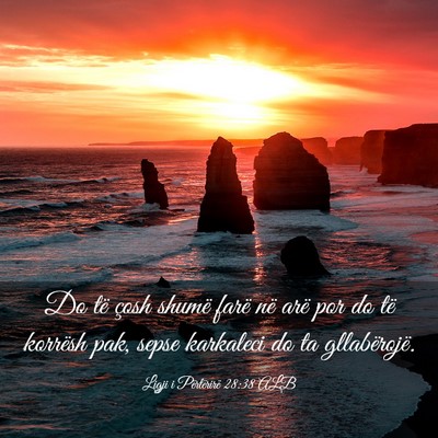 Picture 03 - Ligji i Përtërirë 28:38 ALB - Do të çosh shumë farë në arë por do të - Bible Verse Picture