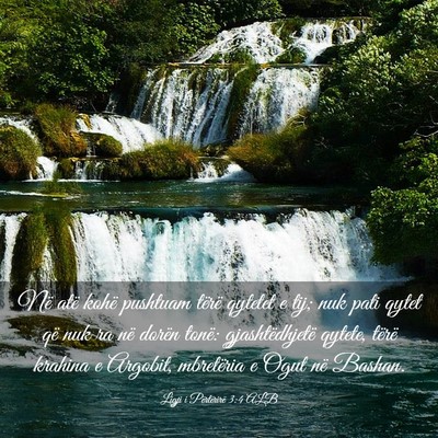 Picture 03 - Ligji i Përtërirë 3:4 ALB - Në atë kohë pushtuam tërë qytetet e tij; nuk - Bible Verse Picture