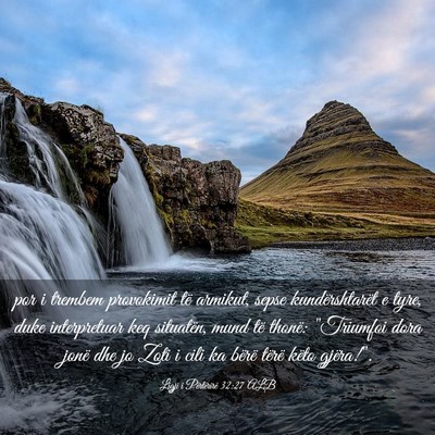 Picture 03 - Ligji i Përtërirë 32:27 ALB - por i trembem provokimit të armikut, sepse - Bible Verse Picture