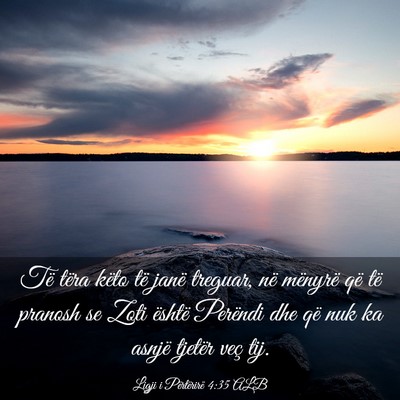 Picture 03 - Ligji i Përtërirë 4:35 ALB - Të tëra këto të janë treguar, në mënyrë - Bible Verse Picture