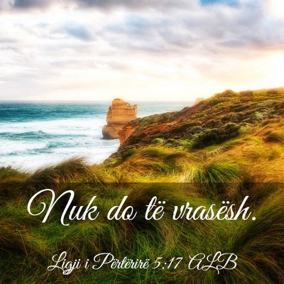 Picture 03 - Ligji i Përtërirë 5:17 ALB - Nuk do të - Bible Verse Picture