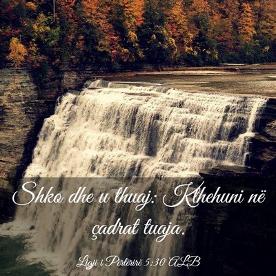Picture 03 - Ligji i Përtërirë 5:30 ALB - Shko dhe u thuaj: Kthehuni në çadrat - Bible Verse Picture