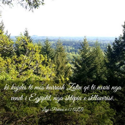 Picture 03 - Ligji i Përtërirë 6:12 ALB - ki kujdes të mos harrosh Zotin që të nxori nga - Bible Verse Picture