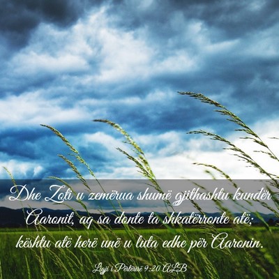 Picture 03 - Ligji i Përtërirë 9:20 ALB - Dhe Zoti u zemërua shumë gjithashtu kundër - Bible Verse Picture