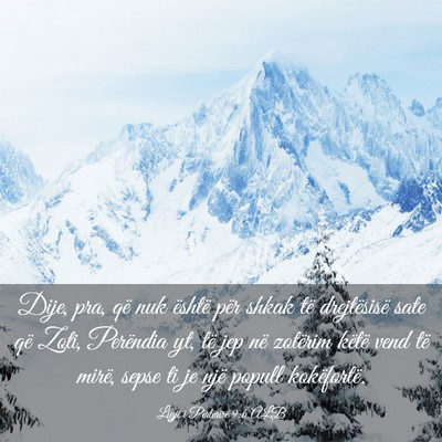 Picture 03 - Ligji i Përtërirë 9:6 ALB - Dije, pra, që nuk është për shkak të - Bible Verse Picture