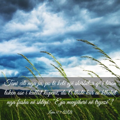 Picture 03 - Luka 17:7 ALB - Tani cili nga ju, po të ketë një shërbëtor - Bible Verse Picture