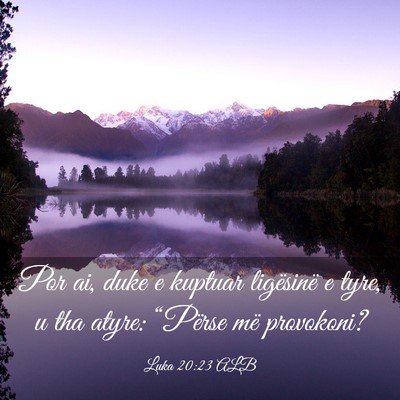 Picture 03 - Luka 20:23 ALB - Por ai, duke e kuptuar ligësinë e tyre, u tha - Bible Verse Picture