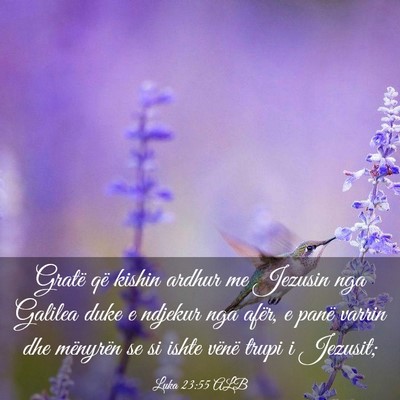 Picture 03 - Luka 23:55 ALB - Gratë që kishin ardhur me Jezusin nga Galilea - Bible Verse Picture