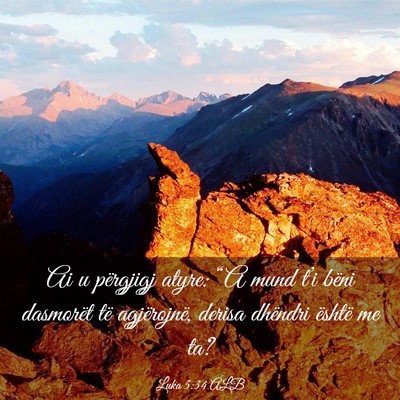 Picture 03 - Luka 5:34 ALB - Ai u përgjigj atyre: “A mund t’i bëni - Bible Verse Picture