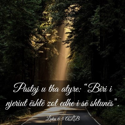 Picture 03 - Luka 6:5 ALB - Pastaj u tha atyre: “Biri i njeriut është zot - Bible Verse Picture