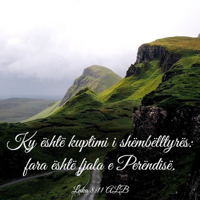 Picture 03 - Luka 8:11 ALB - Ky është kuptimi i shëmbëlltyrës: fara - Bible Verse Picture