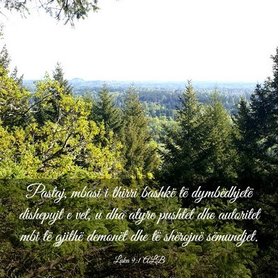 Picture 03 - Luka 9:1 ALB - Pastaj, mbasi i thirri bashkë të dymbëdhjetë - Bible Verse Picture