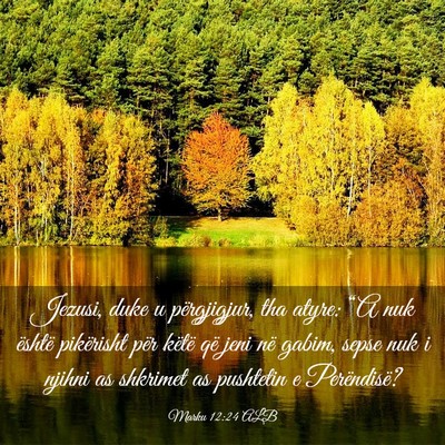 Picture 03 - Marku 12:24 ALB - Jezusi, duke u përgjigjur, tha atyre: “A nuk - Bible Verse Picture