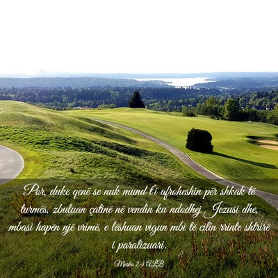 Picture 03 - Marku 2:4 ALB - Por, duke qenë se nuk mund t’i afroheshin për - Bible Verse Picture