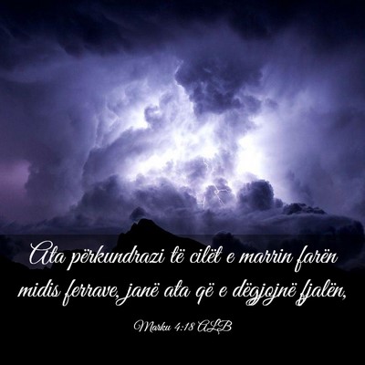 Picture 03 - Marku 4:18 ALB - Ata përkundrazi të cilët e marrin farën midis - Bible Verse Picture