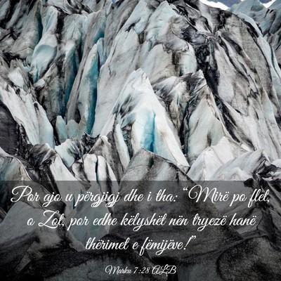 Picture 03 - Marku 7:28 ALB - Por ajo u përgjigj dhe i tha: “Mirë po flet, - Bible Verse Picture