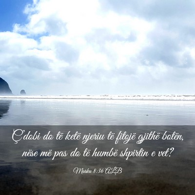 Picture 03 - Marku 8:36 ALB - Ç’dobi do të ketë njeriu të fitojë gjithë - Bible Verse Picture