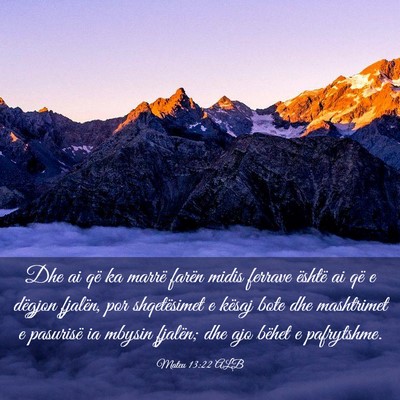 Picture 03 - Mateu 13:22 ALB - Dhe ai që ka marrë farën midis ferrave është - Bible Verse Picture