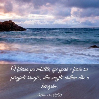 Picture 03 - Mateu 13:4 ALB - Ndërsa po mbillte, një pjesë e farës ra - Bible Verse Picture