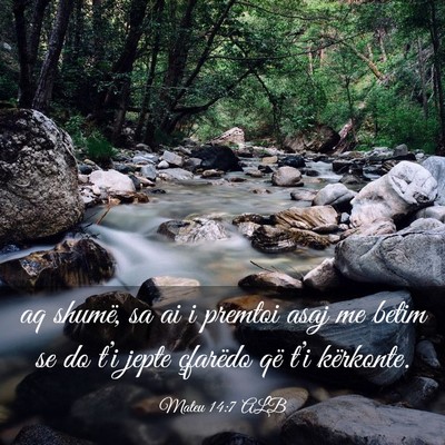 Picture 03 - Mateu 14:7 ALB - aq shumë, sa ai i premtoi asaj me betim se do - Bible Verse Picture