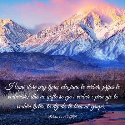 Picture 03 - Mateu 15:14 ALB - Hiqni dorë prej tyre; ata janë të verbër, - Bible Verse Picture