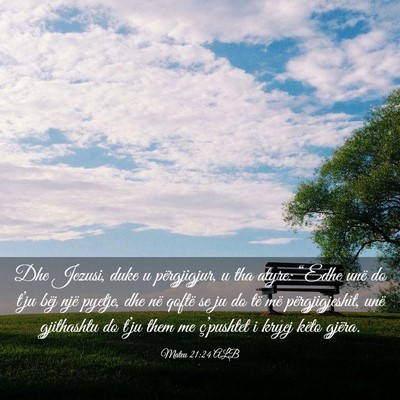 Picture 03 - Mateu 21:24 ALB - Dhe Jezusi, duke u përgjigjur, u tha atyre: - Bible Verse Picture