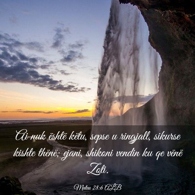 Picture 03 - Mateu 28:6 ALB - Ai nuk është këtu, sepse u ringjall, sikurse - Bible Verse Picture
