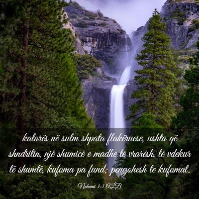 Picture 03 - Nahumi 3:3 ALB - kalorës në sulm shpata flakëruese, ushta që - Bible Verse Picture