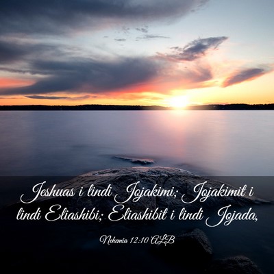 Picture 03 - Nehemia 12:10 ALB - Jeshuas i lindi Jojakimi; Jojakimit i lindi - Bible Verse Picture