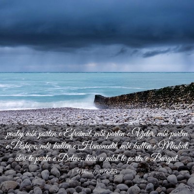 Picture 03 - Nehemia 12:39 ALB - pastaj mbi portën e Efraimit, mbi portën e - Bible Verse Picture
