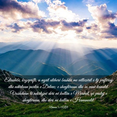 Picture 03 - Nehemia 3:1 ALB - Eliashibi, kryeprifti, u ngrit atëherë bashkë - Bible Verse Picture