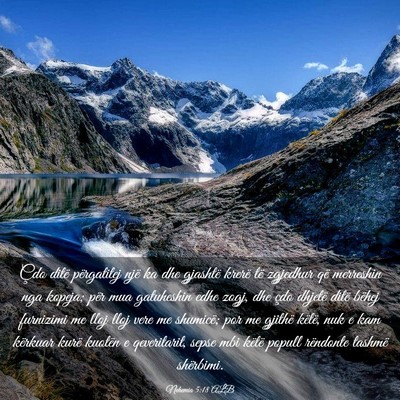 Picture 03 - Nehemia 5:18 ALB - Çdo ditë përgatitej një ka dhe gjashtë - Bible Verse Picture