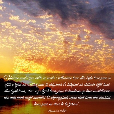 Picture 03 - Nehemia 5:5 ALB - Ndonëse mishi ynë është si mishi i - Bible Verse Picture