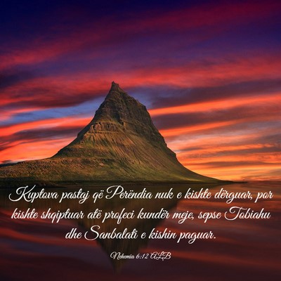 Picture 03 - Nehemia 6:12 ALB - Kuptova pastaj që Perëndia nuk e kishte - Bible Verse Picture