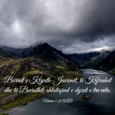 Picture 03 - Nehemia 7:29 ALB - Burrat e Kirjath-Jearimit, të Kefirahut dhe të - Bible Verse Picture